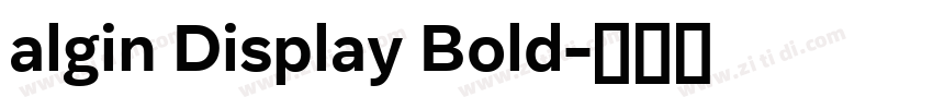 algin Display Bold字体转换